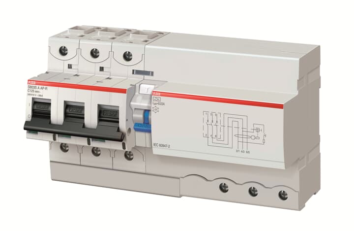 2CCB894004R0844 - DS804N-C125/0.03AP-R ABB Residual Current Devices with Overload - DS800