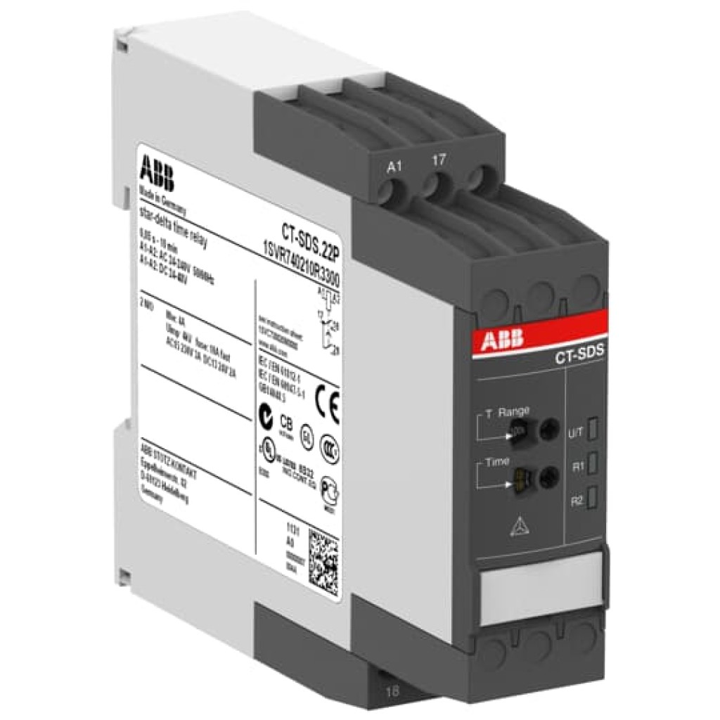 1SVR740210R3300 - CT-SDS.22P Time relay, star-delta ABB High-Performance Timers - CT-S
