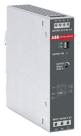 1SVR320361R1000 - CP-S.1 24/3.0 Power supply ABB High-efficiemcy Power Supplies - CP-S.1