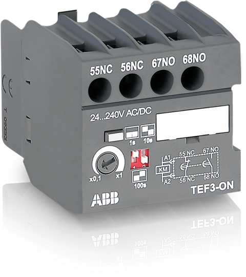 TEF3-ON On-delay timer ABB AS Contactor Accessories
