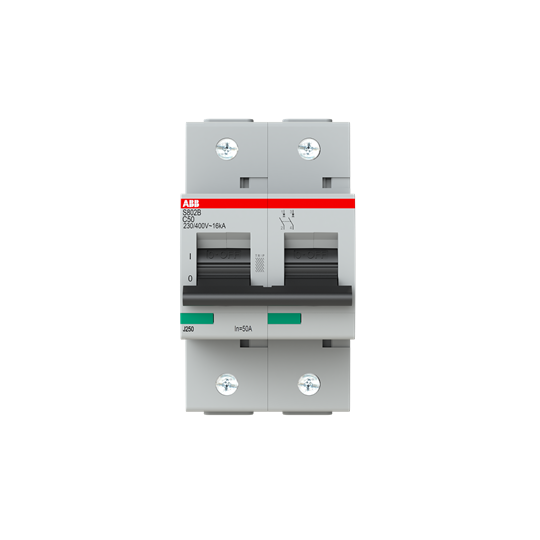 2CCS812001R0504 — 2CCS812001R0504 - S802B-C50 ABB High Perfomance MCB - S800B 16kA