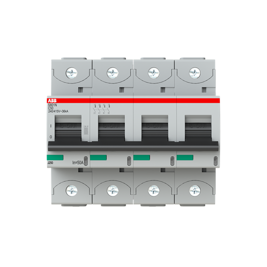 2CCS894001R0504 — 2CCS894001R0504 - S804N-C50 ABB High Perfomance MCB - S800N 36kA