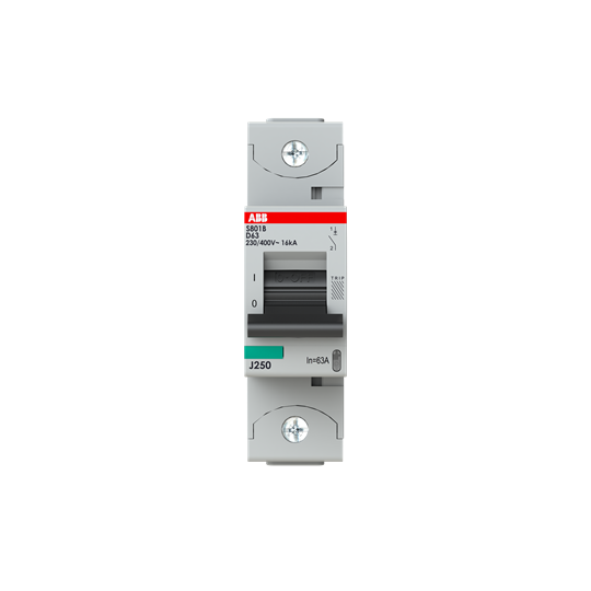 2CCS811001R0631 — 2CCS811001R0631 - S801B-D63 ABB High Perfomance MCB - S800B 16kA
